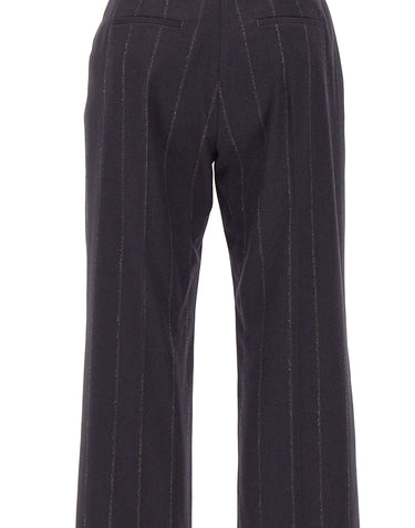 ELEVENTY Pantaloni in misto lana e seta BLUE Donna 