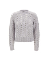 ELEVENTY Maglia in lana, mohair e seta GREY Donna 