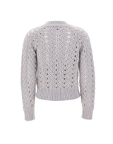 ELEVENTY Maglia in lana, mohair e seta GREY Donna 