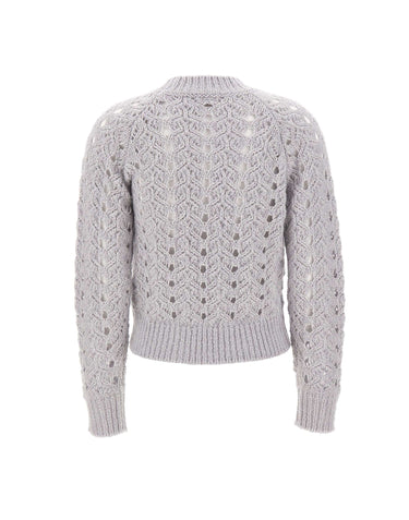 ELEVENTY Maglia in lana, mohair e seta GREY Donna 