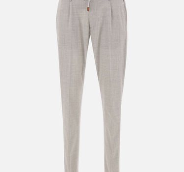 ELEVENTY Pantaloni  in fresco lana GREY Uomo 