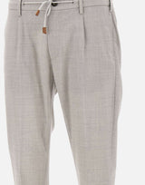 ELEVENTY Pantaloni  in fresco lana GREY Uomo 
