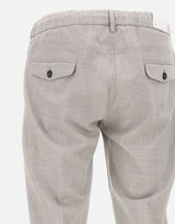 ELEVENTY Pantaloni  in fresco lana GREY Uomo 