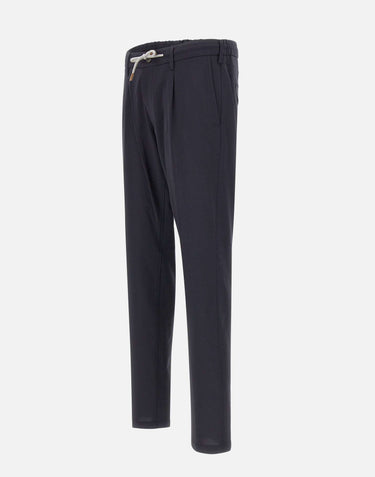 ELEVENTY Pantaloni in lana BLUE Uomo 