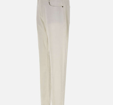 ELEVENTY Pantalone cinque tasche in cotone WHITE Uomo 