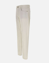 ELEVENTY Pantalone cinque tasche in cotone WHITE Uomo 