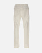 ELEVENTY Pantalone cinque tasche in cotone WHITE Uomo 