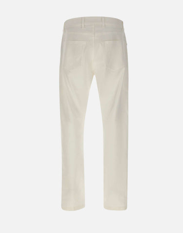 ELEVENTY Pantalone cinque tasche in cotone WHITE Uomo 