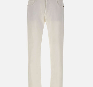 ELEVENTY Pantalone cinque tasche in cotone WHITE Uomo 