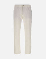 ELEVENTY Pantalone cinque tasche in cotone WHITE Uomo 