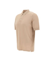 ELEVENTY Polo uomo in crêpe di cotone BEIGE Uomo 