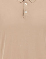 ELEVENTY Polo uomo in crêpe di cotone BEIGE Uomo 