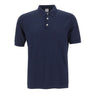 ELEVENTY Polo in crêpe di cotone BLUE Uomo 