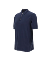 ELEVENTY Polo in crêpe di cotone BLUE Uomo 