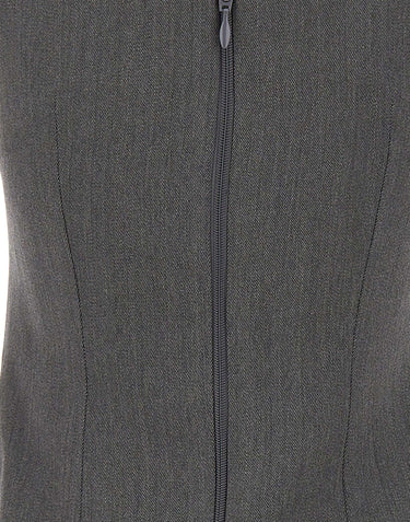 ELISABETTA FRANCHI Mini abito in lana con dettagli logo GREY Donna 