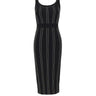 ELISABETTA FRANCHI Abito in maglia origami BLACK Donna 