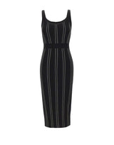 ELISABETTA FRANCHI Abito in maglia origami BLACK Donna 