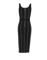 ELISABETTA FRANCHI Abito in maglia origami BLACK Donna 