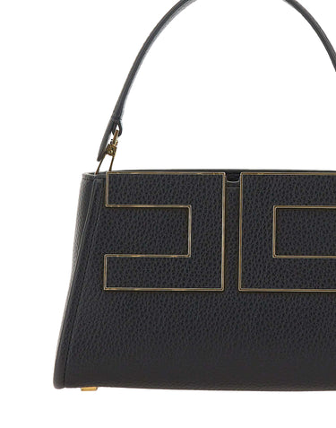 ELISABETTA FRANCHI Borsa a mano con logo BLACK Donna 