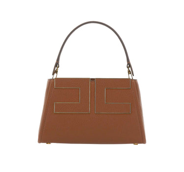ELISABETTA FRANCHI Borsa a mano con logo BROWN Donna 