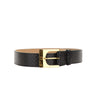 ELISABETTA FRANCHI Cintura in pelle con trama a squame BLACK Donna 