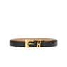 ELISABETTA FRANCHI Cintura in pelle con trama a squame BLACK Donna 