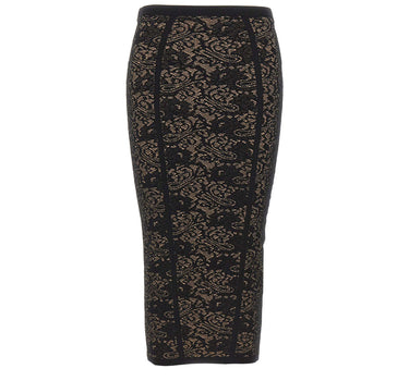 Gonna midi con fantasia pizzo GK12Q66E2 FR9 ELISABETTA FRANCHI 