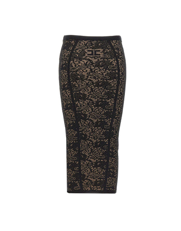 Gonna midi con fantasia pizzo GK12Q66E2 FR9 ELISABETTA FRANCHI 