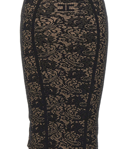 Gonna midi con fantasia pizzo GK12Q66E2 FR9 ELISABETTA FRANCHI 