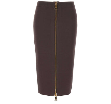 Gonna maxi zip gold GK28B66E2 EV9 ELISABETTA FRANCHI 
