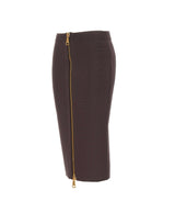 Gonna maxi zip gold GK28B66E2 EV9 ELISABETTA FRANCHI 