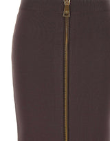 Gonna maxi zip gold GK28B66E2 EV9 ELISABETTA FRANCHI 
