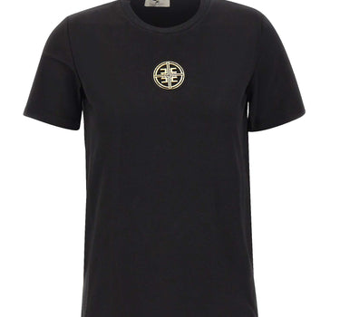 T-shirt con placca logo MA00866E2 110 ELISABETTA FRANCHI 