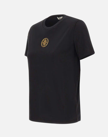 T-shirt con placca logo MA00866E2 110 ELISABETTA FRANCHI 