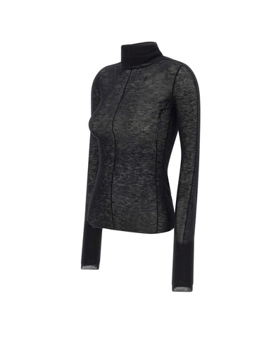 ELISABETTA FRANCHI Maglia in lana vergine BLACK Donna 
