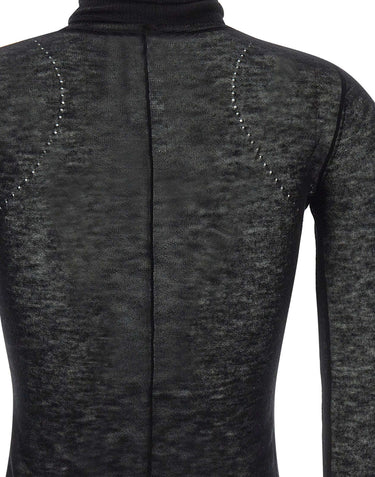 ELISABETTA FRANCHI Maglia in lana vergine BLACK Donna 