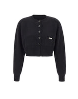 ELISABETTA FRANCHI Cardigan in lana e cashmere BLACK Donna 