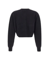 ELISABETTA FRANCHI Cardigan in lana e cashmere BLACK Donna 