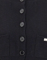 ELISABETTA FRANCHI Cardigan in lana e cashmere BLACK Donna 