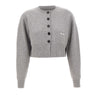 ELISABETTA FRANCHI Cardigan in lana e cashmere GREY Donna 
