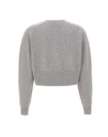ELISABETTA FRANCHI Cardigan in lana e cashmere GREY Donna 