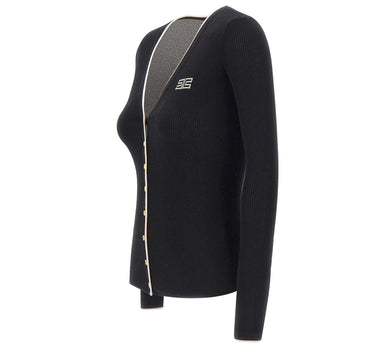 Cardigan in maglia a costine MK16B66E2 685 ELISABETTA FRANCHI 