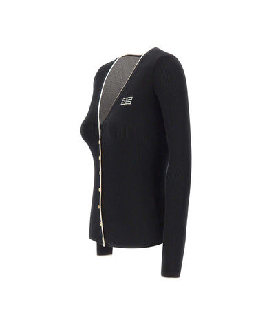 Cardigan in maglia a costine MK16B66E2 685 ELISABETTA FRANCHI 