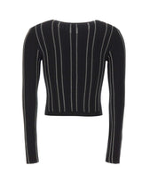 ELISABETTA FRANCHI Cardigan in maglia con zip BLACK Donna 