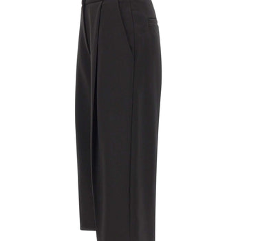 ELISABETTA FRANCHI Pantaloni in crêpe leggero BLACK Donna 