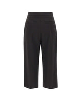 ELISABETTA FRANCHI Pantaloni in crêpe leggero BLACK Donna 