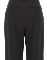 ELISABETTA FRANCHI Pantaloni in crêpe leggero BLACK Donna 