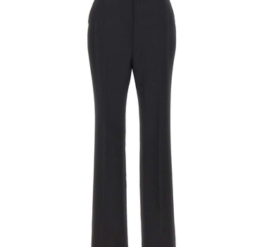 ELISABETTA FRANCHI Pantaloni in lana con spacchetti BLACK Donna 