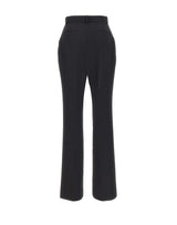 ELISABETTA FRANCHI Pantaloni in lana con spacchetti BLACK Donna 