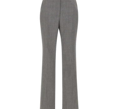 ELISABETTA FRANCHI Pantaloni in lana con spacchetti GREY Donna 